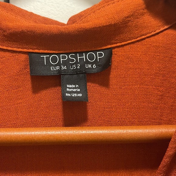 Topshop Burnt orange dress - Picture 3 of 5